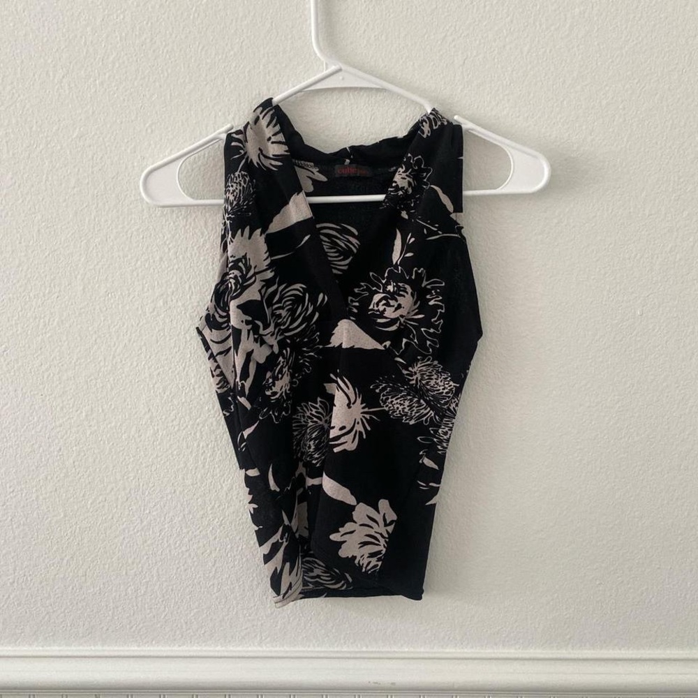vintage floral tank top